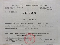 Diplom ukončenia vysokej školy - Košice